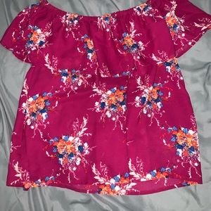 Pink Floral Top